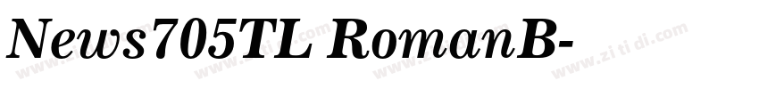 News705TL RomanB字体转换